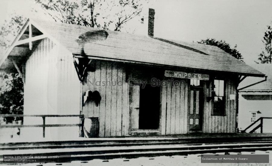 Postcard: Boston & Albany Railroad Station, Whipples, Palmer, Massachusetts
